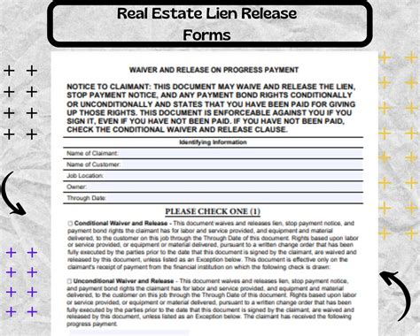 Real Estate Lien Release Real Estate Lien Release Form Real Estate Lien