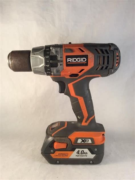 Ridgid X Volt Hyper Lithium Ion Cordless Hammer Drill In Lbs