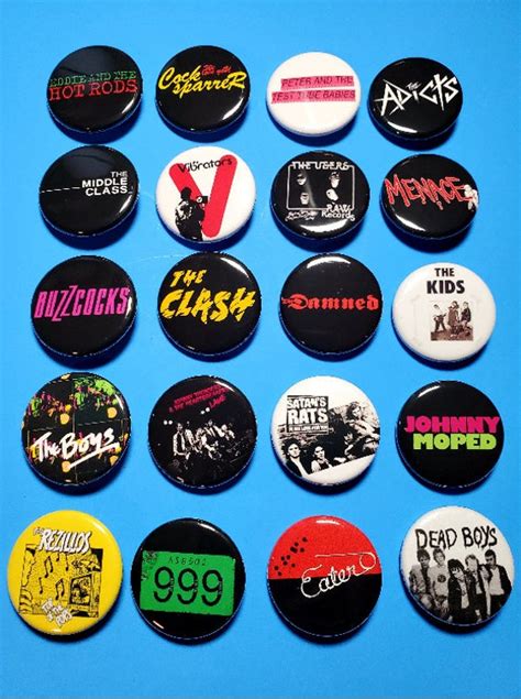 Punk Pins Punk Rock Pinback Buttons 1 25 Pinback Etsy