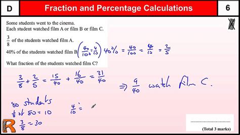 Fractions And Percentages Of Amounts Gcse Maths Foundation Revision