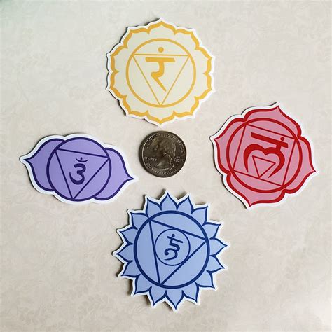 Chakra Sticker Set 7 Pcs 7 Chakra Chakra Sticker Pack Etsy