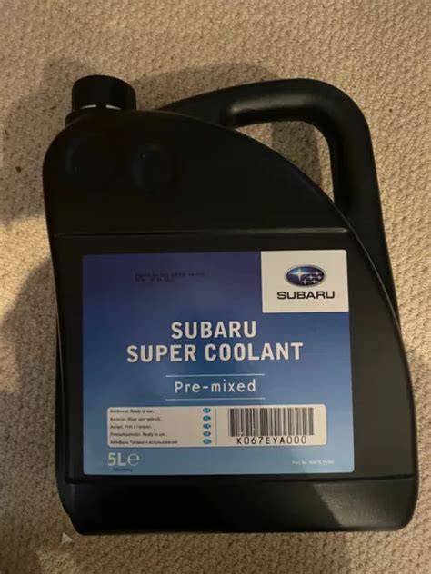 Genuine Subaru Super Coolantantifreeze Pre Mixed 5 Ltr New £1500