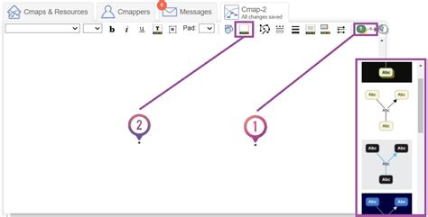 Barra De Herramientas De Cmaptools Online Edita Tu Mapa Conceptual