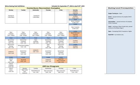 Fallwinter Schedule Minto Skating Club Powered By Uplifter