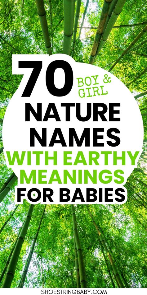 70 Unisex Nature Names Earthy And Cool Ideas