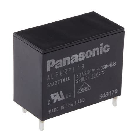 Alfg Pf Panasonic Panasonic Pcb Mount Power Relay V Dc Coil A