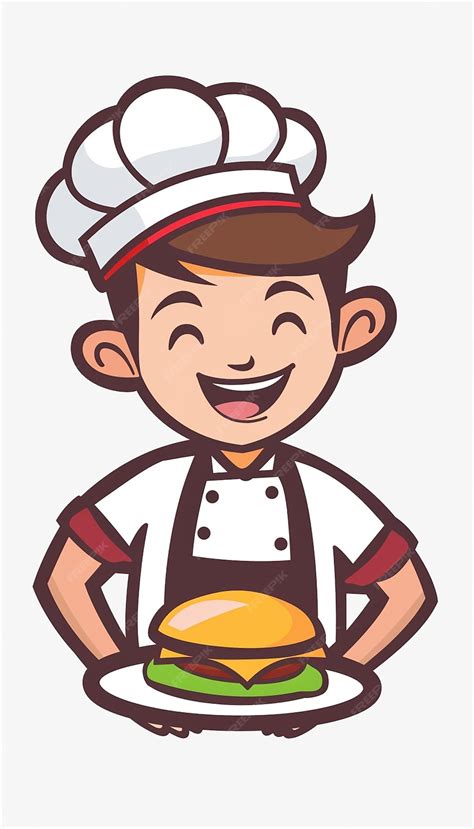 Cartoon Logo Of A Food Reviewer Premium Ai Generated Image
