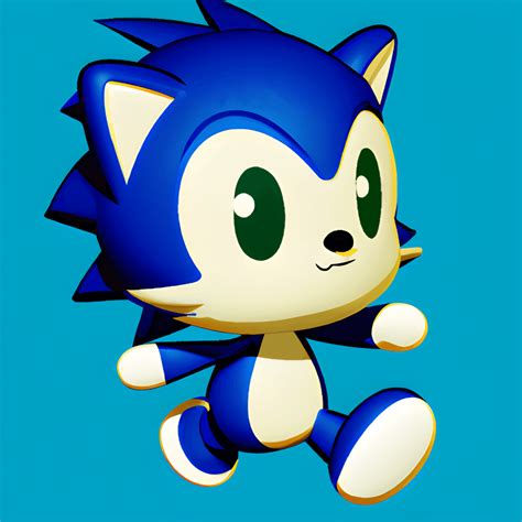 Sonic Kawaii Chibi Graphic · Creative Fabrica