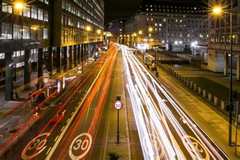 Images Gratuites Route Circulation Rue Nuit Ville Paysage Urbain