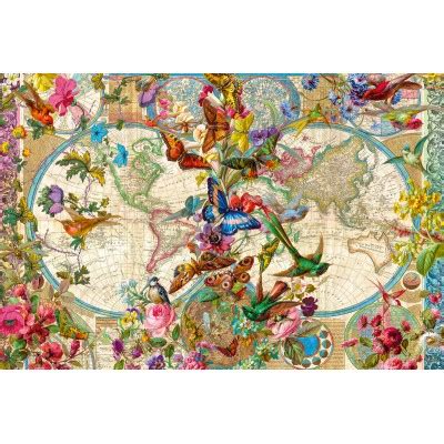 Puzzle Fauna And Flora Map Ravensburger 17117 3000 Teile Puzzle