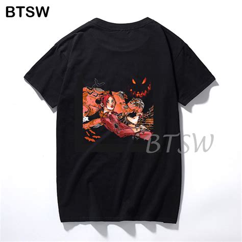 Jjba T Shirt Printed Trendy Summer Daily Items Jjba T Shirts Ahegao