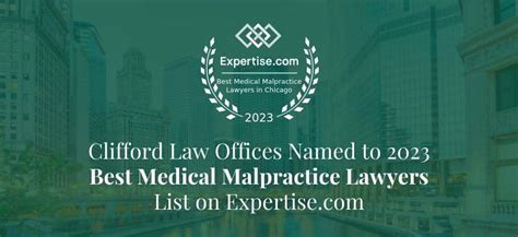 Clifford Law Offices Named To 2023 Best Medical Malpractice Lawyers