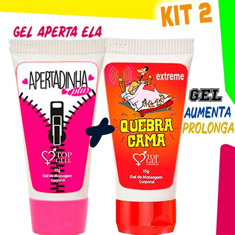 Kit Sex Shop Lubrificante Intimo Apertadinha Gel Quebra Cama Ml Sexy Shop Produtos