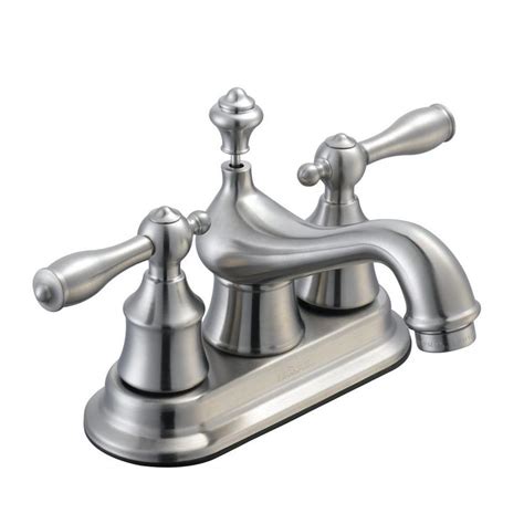 Pegasus Estates 4 In Centerset 2 Handle Low Arc Bathroom Faucet In