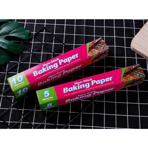 5m 10m Non Stick Baking Paper With Cutter Parchment Paper Kertas