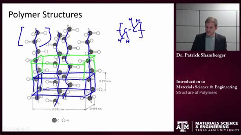 Structures Of Polymers Texas Aandm Intro To Materials Youtube