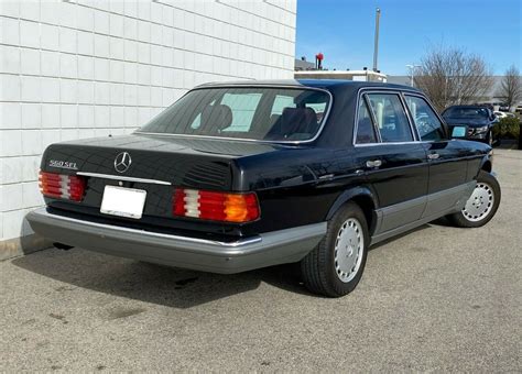 1987 Mercedes Benz S Class 560sel Black And Burgundy Interior