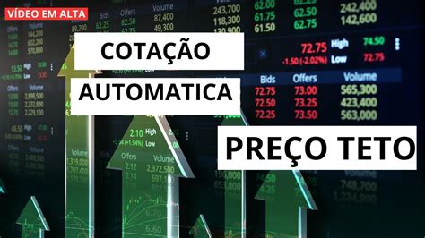 Pre O Teto A Es De Forma Automatica Cota Ao Em Tempo Real Pre Oteto