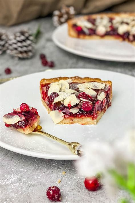 Almond Cranberry Tart Gluten Free Vegan Dairy Free Foodtalk