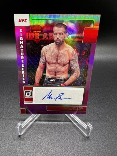 Panini Donruss Ufc Matt Brown Holo Signature Series Autograph Sg