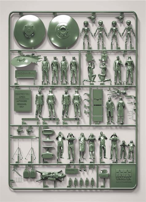 Conspiracy Theories Illustrated Using Plastic Model Kits