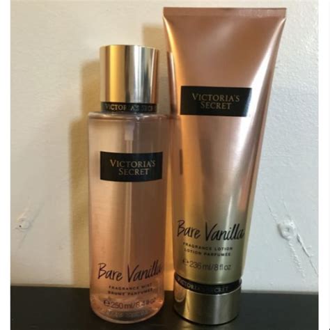 Victorias Secret Bare Vanilla Fragrance Lotion And Body Mist Set 2in1