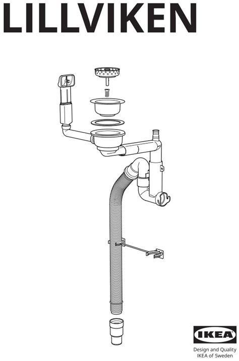 Ikea Lillviken Water Trapstrainer 1 Bowl Installation Guide