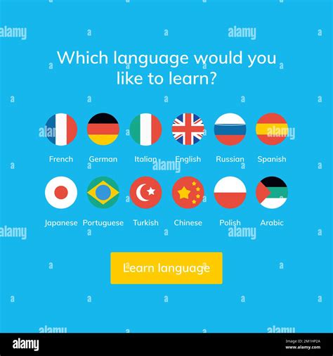 Language Learn Vector Banner Design Language Course English Different