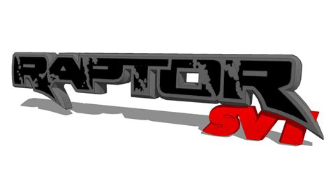 Ford Raptor Svt Logo 3d Warehouse