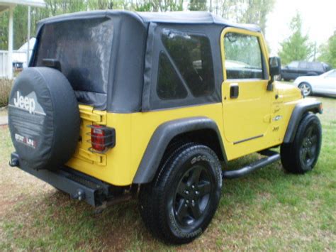 2001 Jeep Wrangler 6 Cylinder Automatic