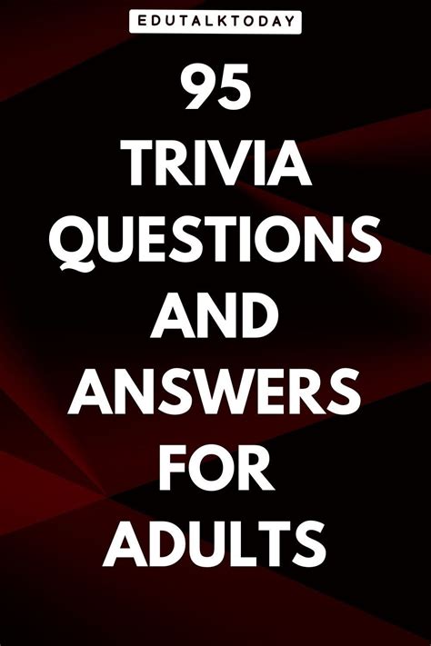 120 Trivia Questions And Answers For Adults Artofit