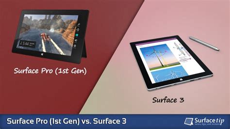 Surface Pro 1 vs. Surface 3 - Full Specs Comparison - SurfaceTip