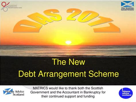 Ppt The New Debt Arrangement Scheme Powerpoint Presentation Free