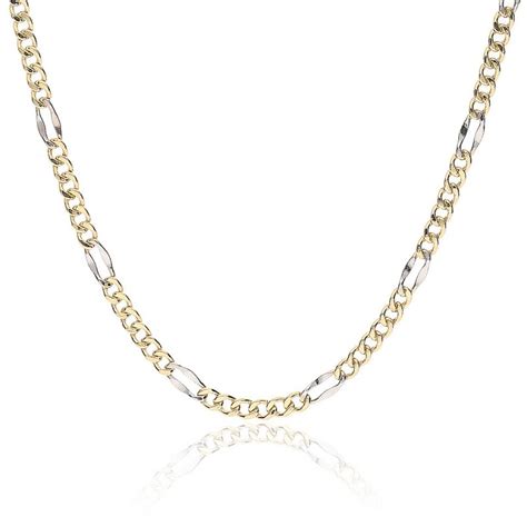 Collana Uomo In Oro Giallo E Bianco 803321708057 GioielleriaLucchese It