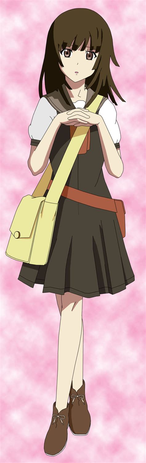 The Big Imageboard Tbib 1girl Bag Bakemonogatari Brown Eyes Brown