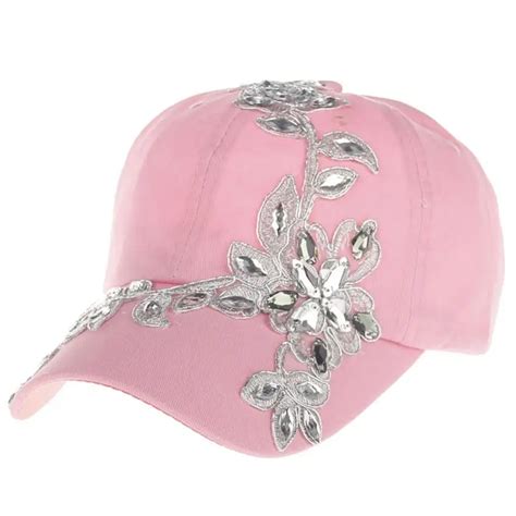 Aliexpress.com : Buy Women Diamond Cap Baseball Cap Topee women's adjustable solid pretty ...