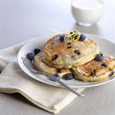 Lemon Ricotta Blueberry Pancakes