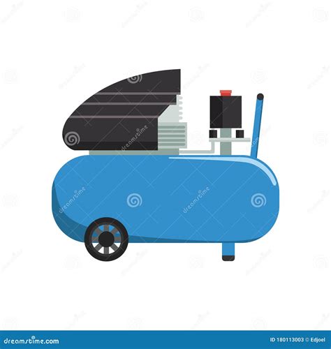 Vector Design Of Industrial Air Compressor Stock Vector Illustration