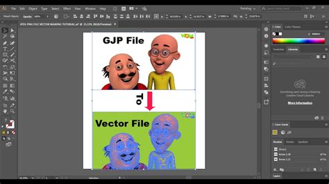 Convert Or Png To Vector In Adobe Illustrator Cc Youtube