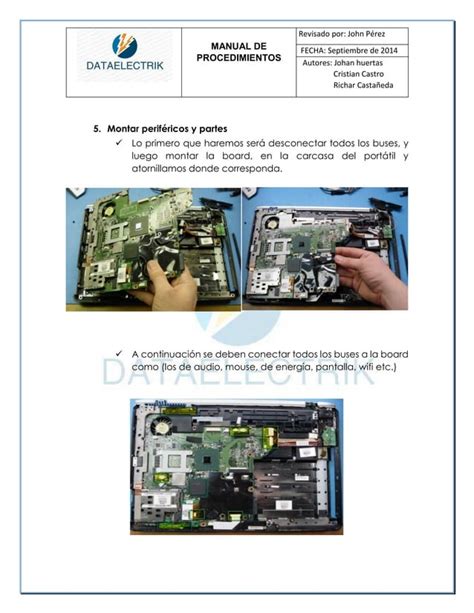 Manual De Mantenimiento Laptop PDF