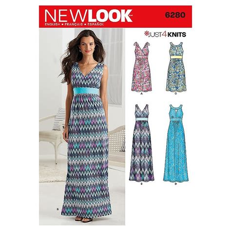 Patron de Robe longue NEW LOOK Réf NL6280 EUROP DISTRI