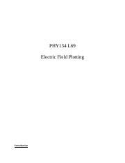 Phy Lab Report Meile Li Docx Phy L Electric Field Plotting