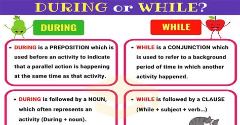 During Vs While Avoiding Common Mistakes • 7esl