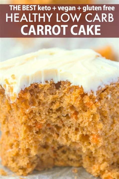 Healthy Keto Low Carb Carrot Cake Vegan