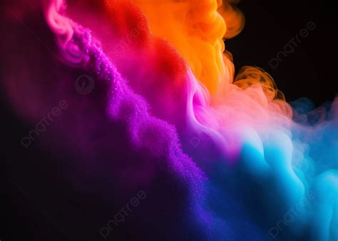 Fantasy Colored Smoke And Fog On Black Background, Fantasy, Colored, Smoke Background Image And ...