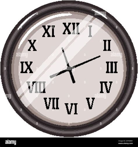 graphic wall clock cartoon vector illustration Stock Vector Image & Art ...