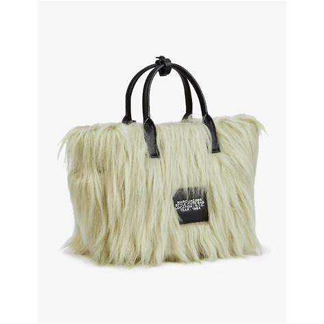 Marc Jacobs The Mini Tote Faux Fur And Leather Tote Bag | Editorialist