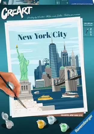 CreArt Farbenfrohes New York City Malen Nach Zahlen Ravensburger