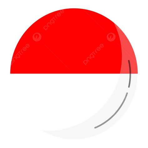 Simple Indonesian Flag Icon Vector Indonesia Indonesian Flag Red And