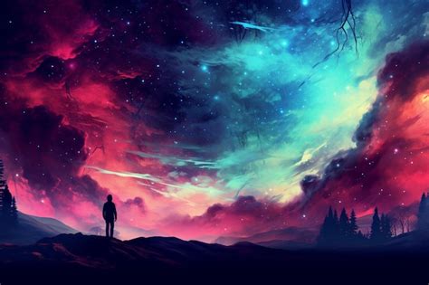 Premium AI Image | Center of the Cosmos Nebula Serenity